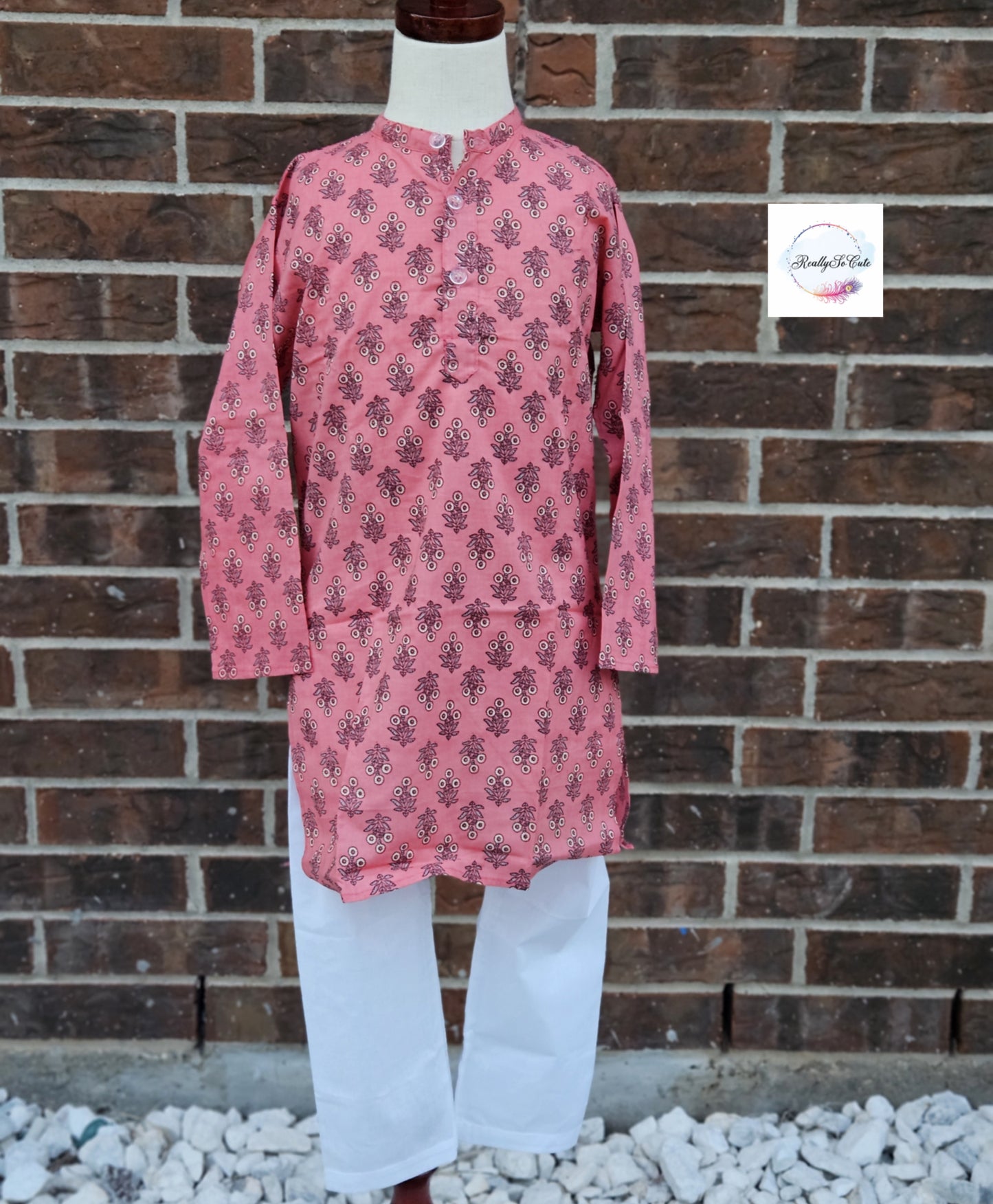 Boys cotton kurta pajama set, infant kurta pajama