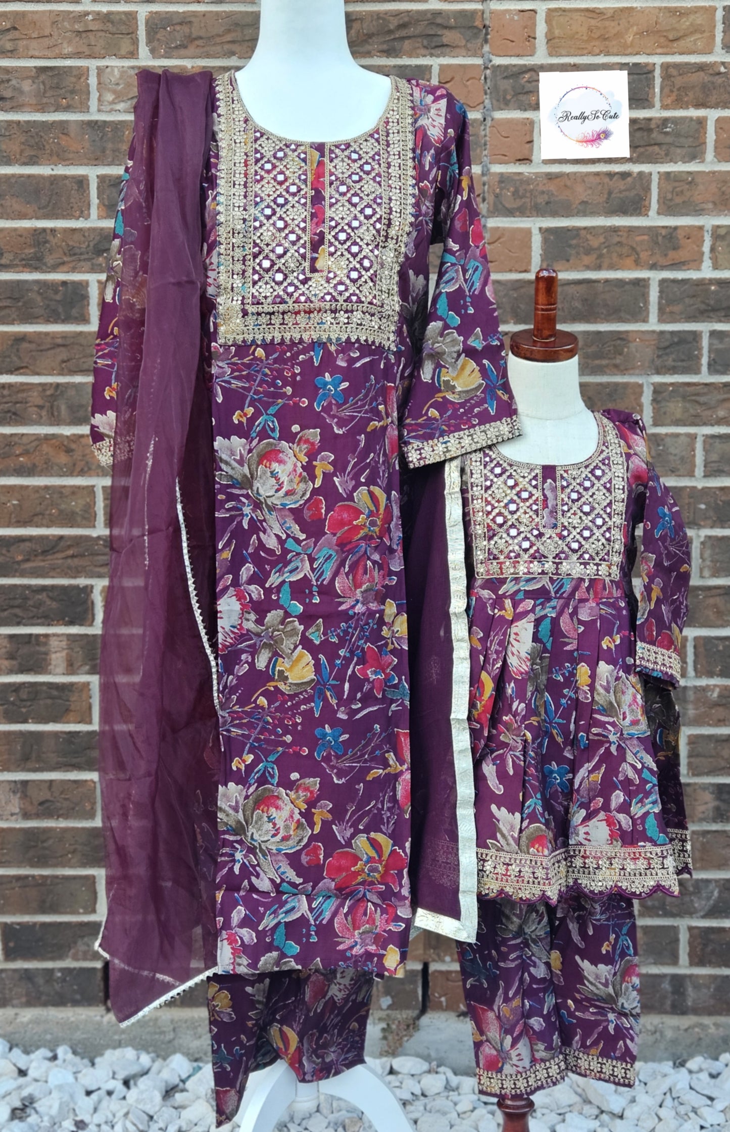 Chanderi silk kurti pant set