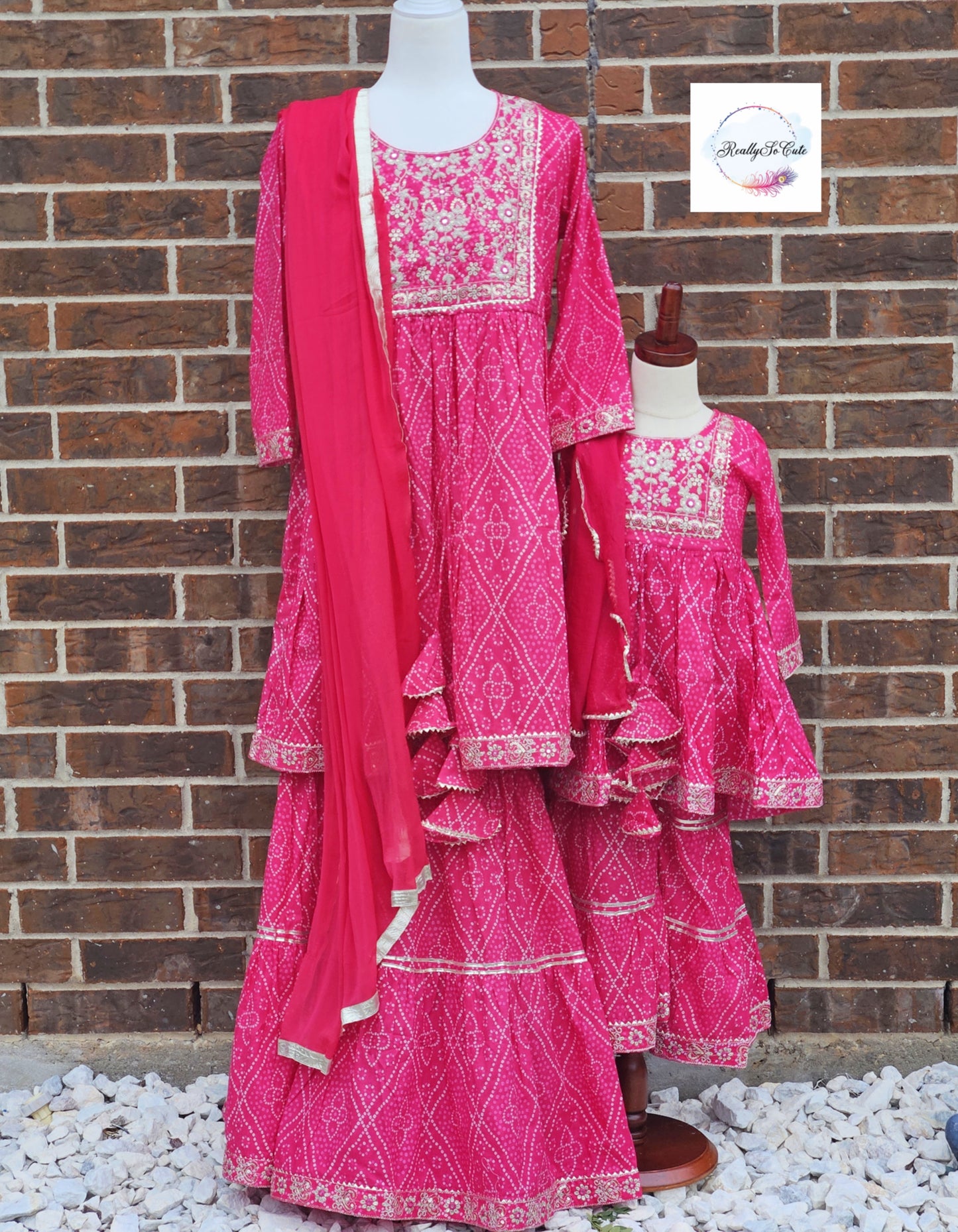 Girl Cotton Sharara Kurti 2 piece set