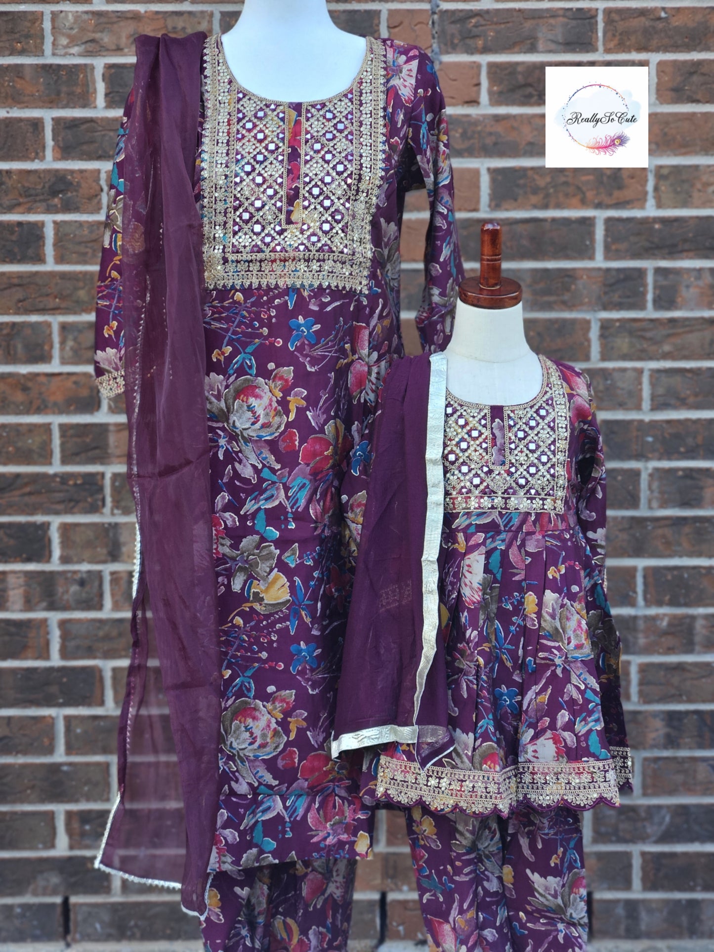 Chanderi silk kurti pant set