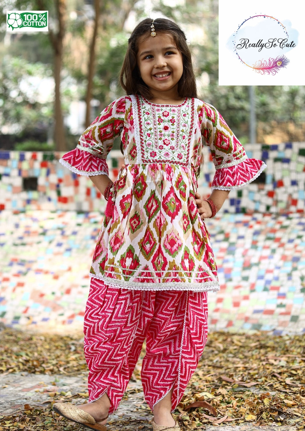 Girls Cotton Salwar Kurti Suit