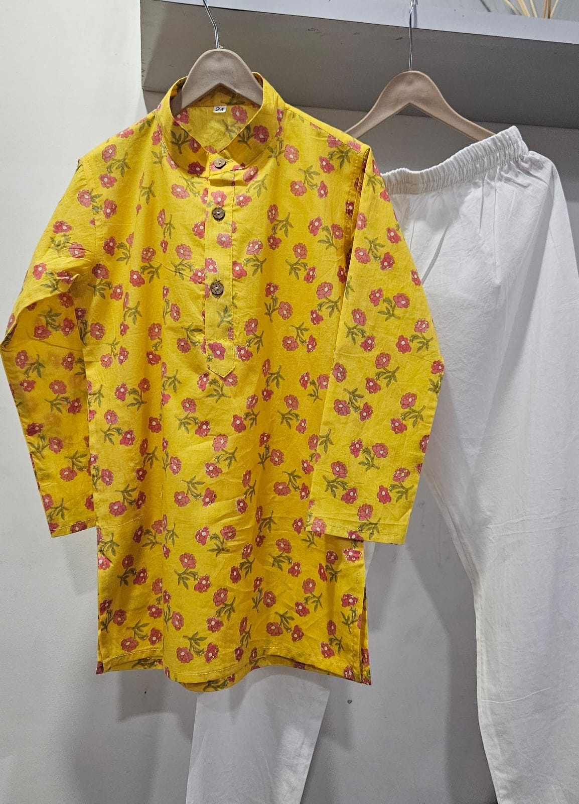 Yellow Boys kurta pajama, kurta set