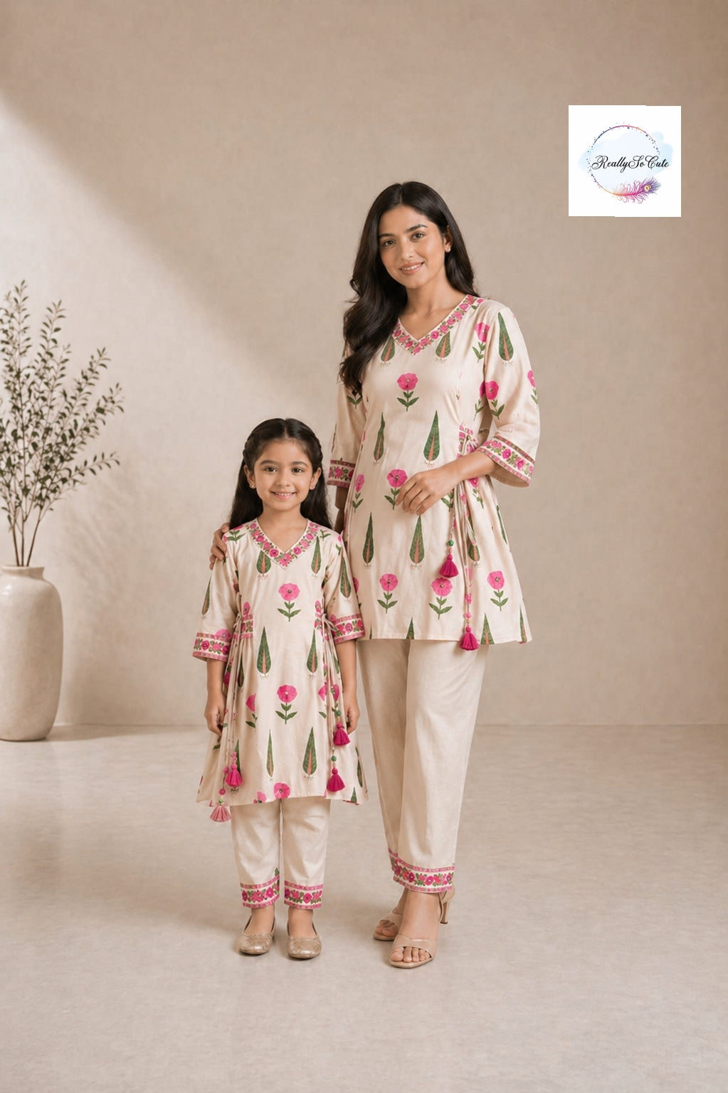 Elegant Mom Kurta Set – Short Top co ord set(Pre-Order)
Twinning Mom Set