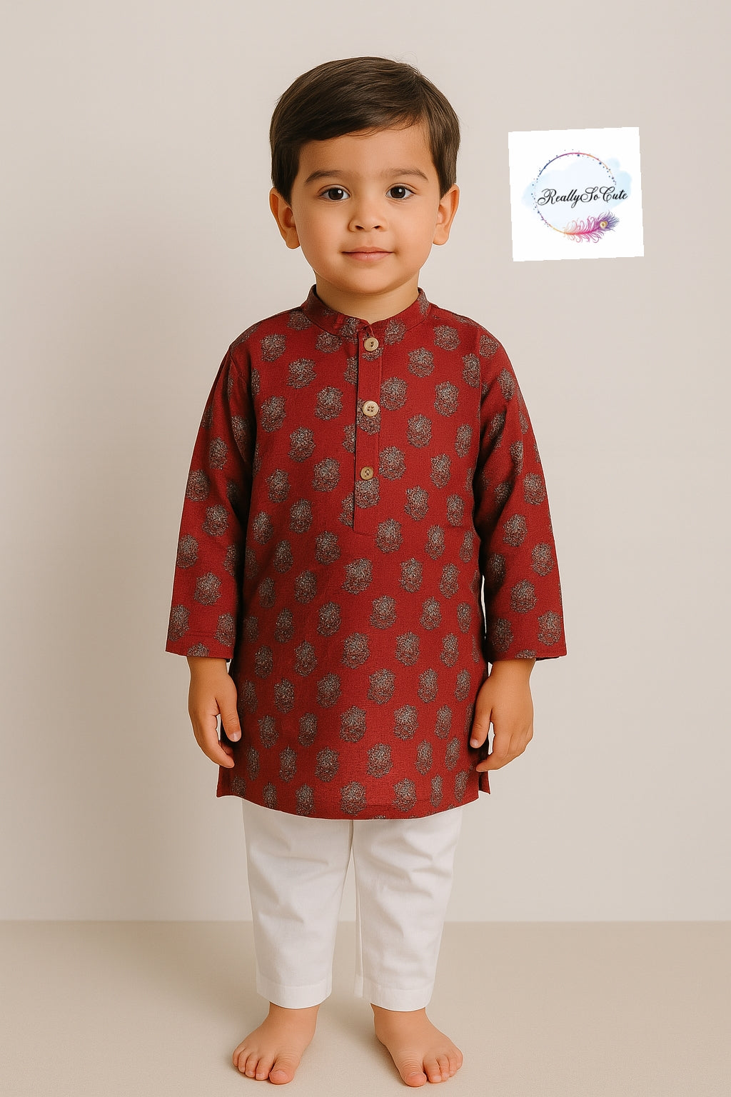 Boys cotton kurta pajama set, infant kurta pajama
