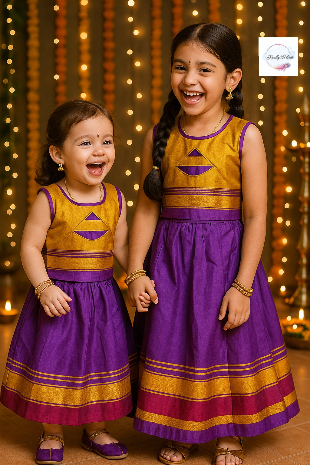 Little Girl Lehenga sets, Parkar Polka, ugadi girl ethnic wear,