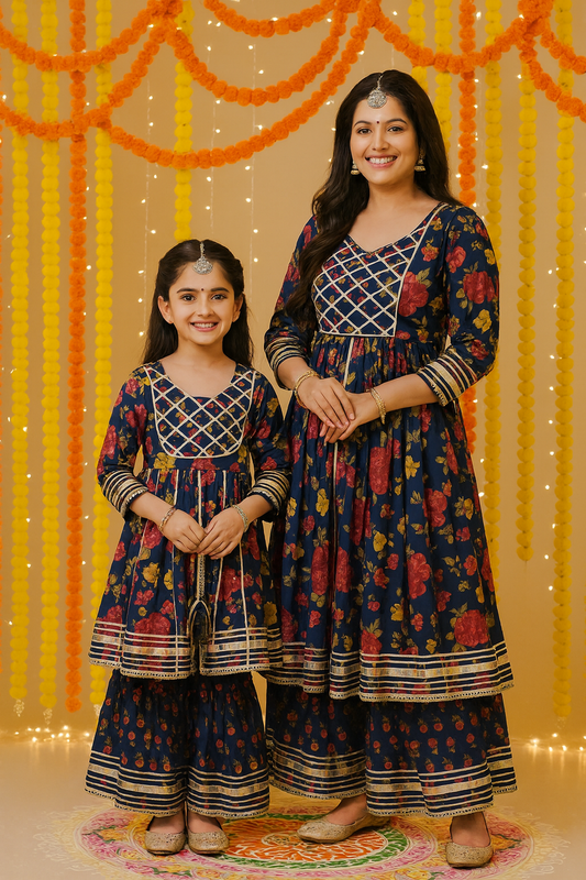 Mom kurti sharara dupatta set. Pre-Order Set - Ships in 3 Weeks