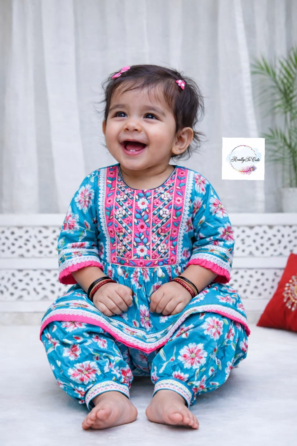 Girls Cotton Salwar Kurti Suit,