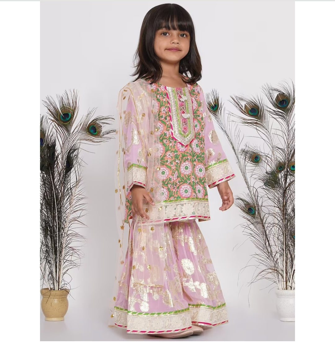 Girls 3 Piece party wear Shalwar Kameez Dupatta