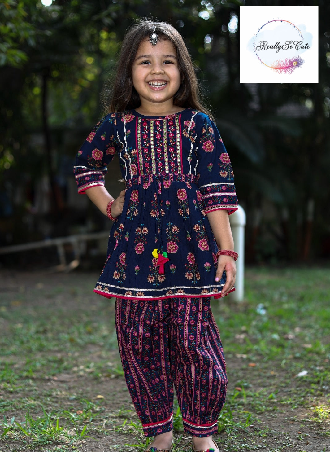 Girls Cotton Salwar Kurti Suit, baby girls erhnic wear