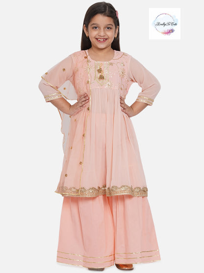 Girls 3 piece sharara Kurti set