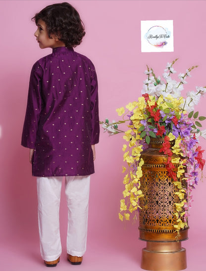 Boys  chanderi kurta pajama set,  Silk kurta set