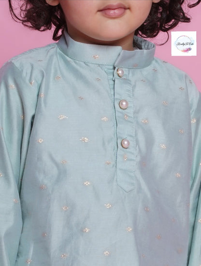 Boys  chanderi kurta pajama set,  Silk kurta set