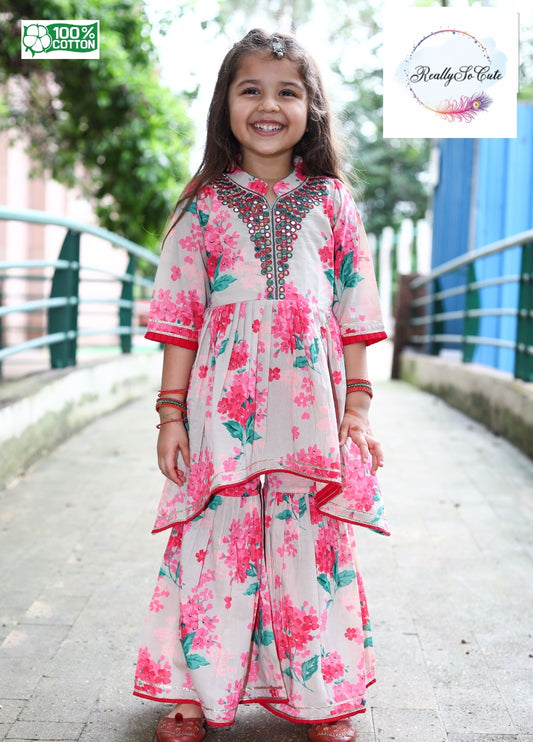 Girls Cotton Salwar Kurti Suit