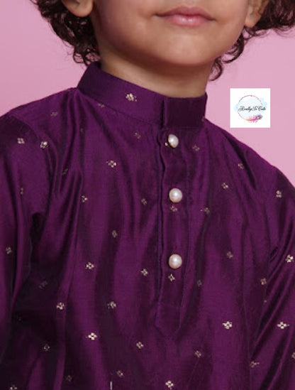 Boys  chanderi kurta pajama set,  Silk kurta set