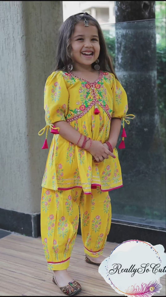 Girls Cotton Salwar Kurti Suit