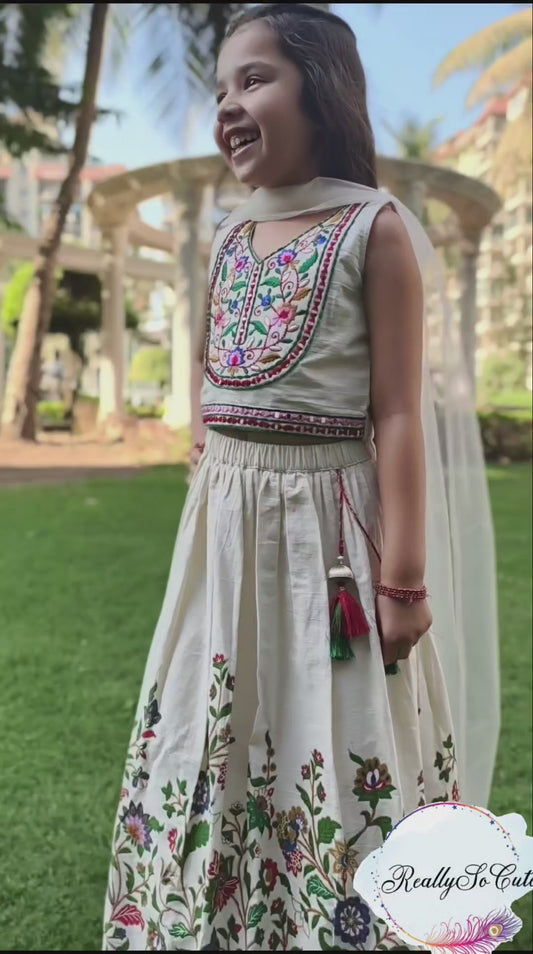 Lehanga choli, Diwali girls' ethnic wear, lehanga choli set