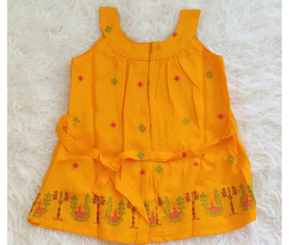 Baby girls' cotton dress, infant girl ethnic wear