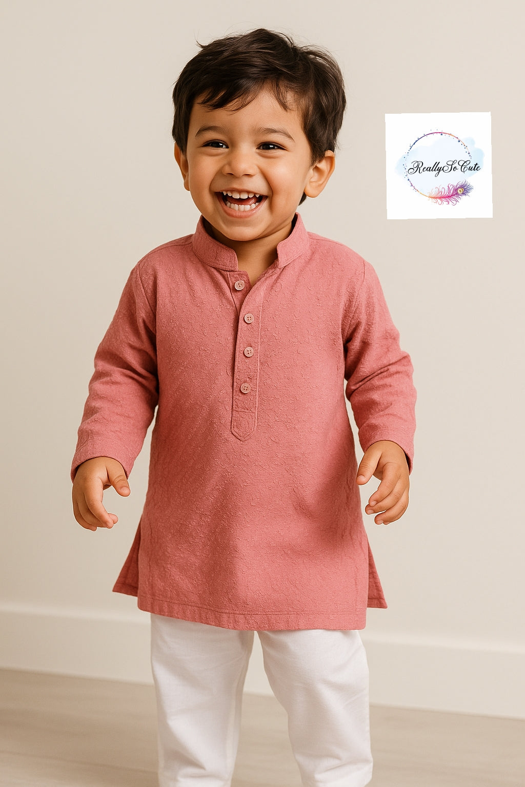 Boy  cotton Chikankari work kurta pajama