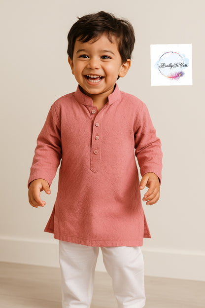 Boy  cotton Chikankari work kurta pajama