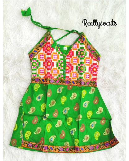 Baby girls' cotton dress, infant girl ethnic wear