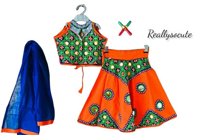 Little Girl chaniya choli, Dandiya girl ethnic wear