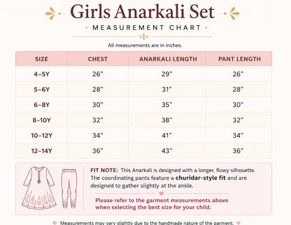 Mustard Floral Pure Cotton Gathered Kurta Set for Girls