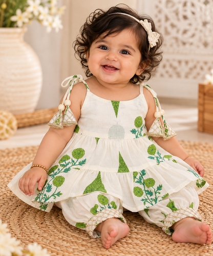 Baby Girls pure cotton  Ethnic Wear Sets | 0–6 Months