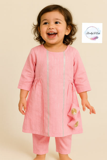 Soft cotton kurti pant co ord set