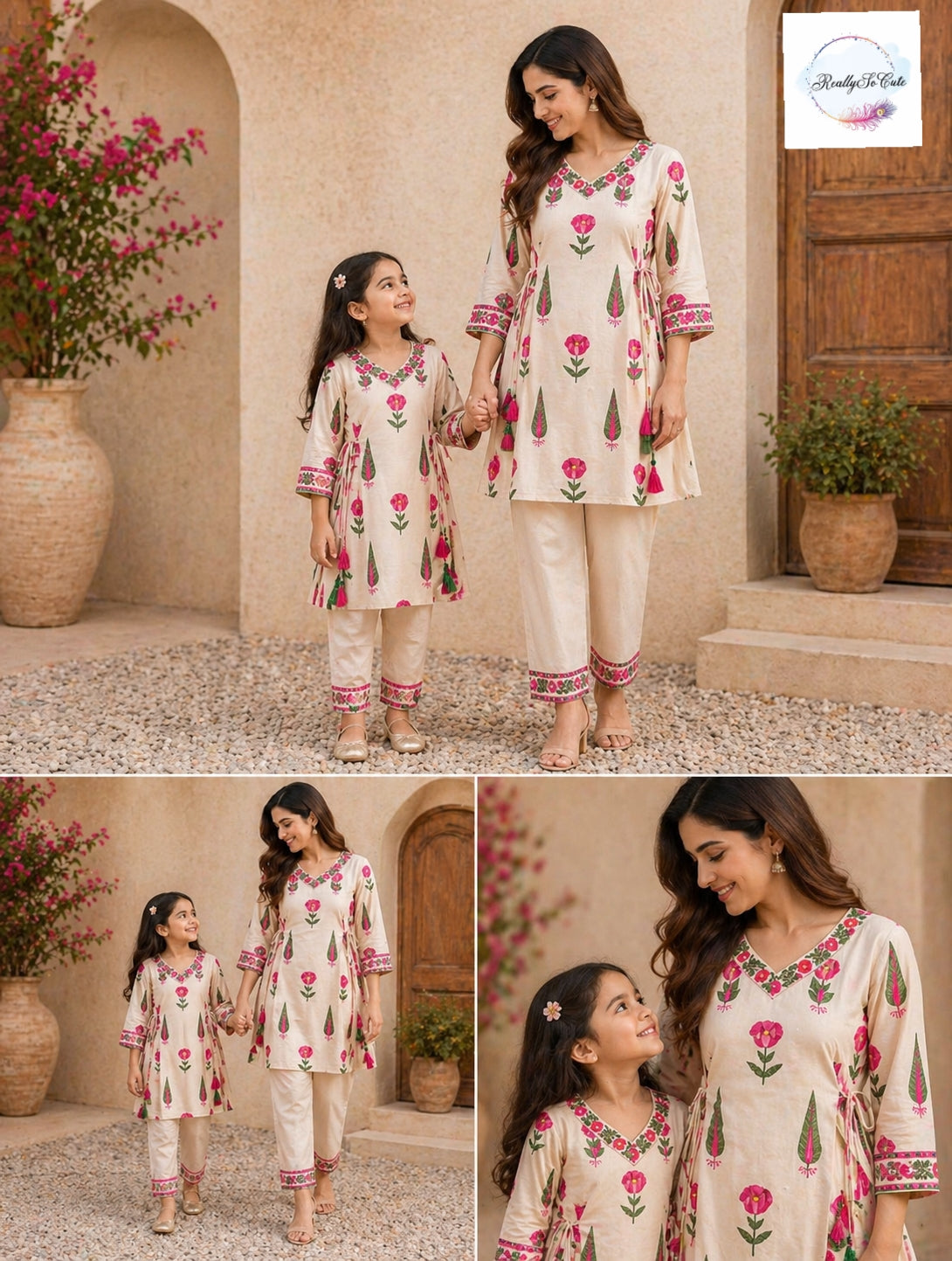 Elegant Mom Kurta Set – Short Top co ord set(Pre-Order)
Twinning Mom Set