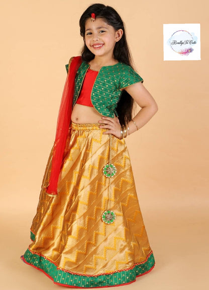Lehanga choli, Diwali girls' ethnic wear, lehanga choli set