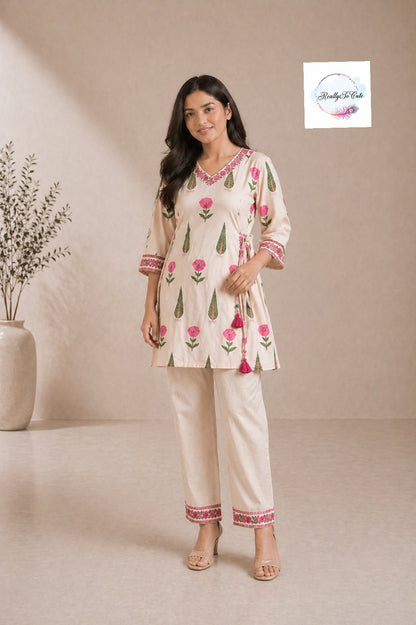 Elegant Mom Kurta Set – Short Top co ord set(Pre-Order)
Twinning Mom Set