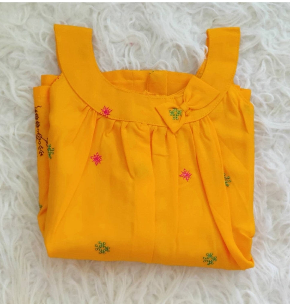 Baby girls' cotton dress, infant girl ethnic wear