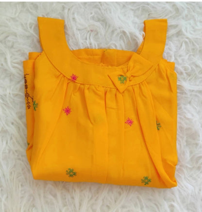 Baby girls' cotton dress, infant girl ethnic wear