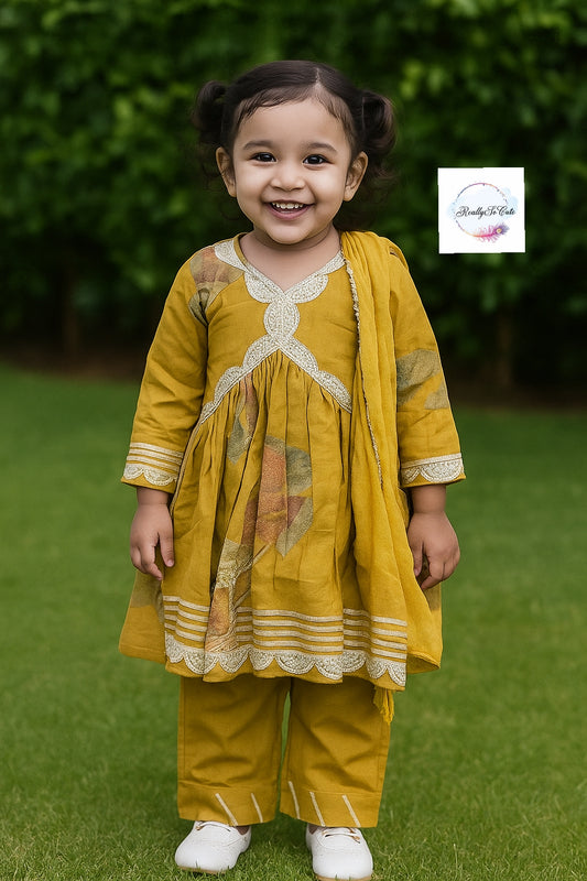 Soft cotton kurti pant dupatta