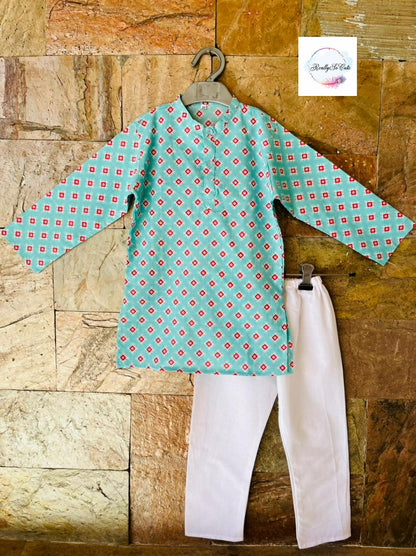 Boys  cotton kurta pajama set, infant kurta pajama