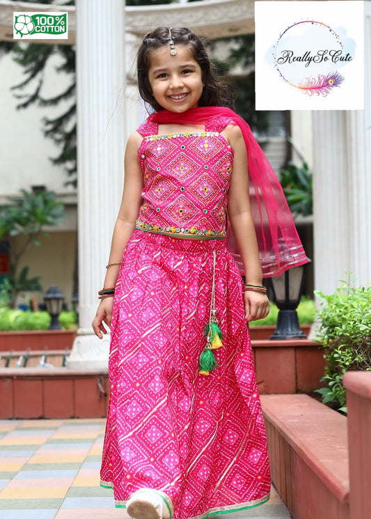 Lehanga choli, Diwali girls' ethnic wear, lehanga choli set