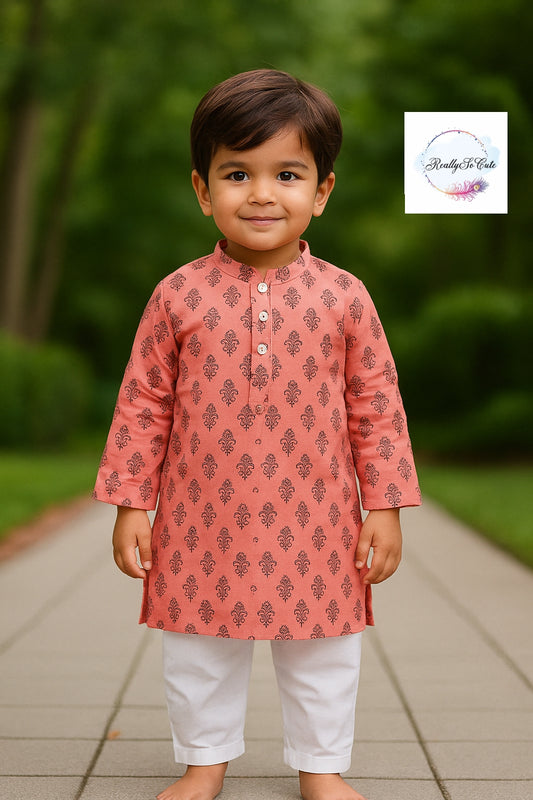 Boys  cotton kurta pajama set, infant kurta pajama
