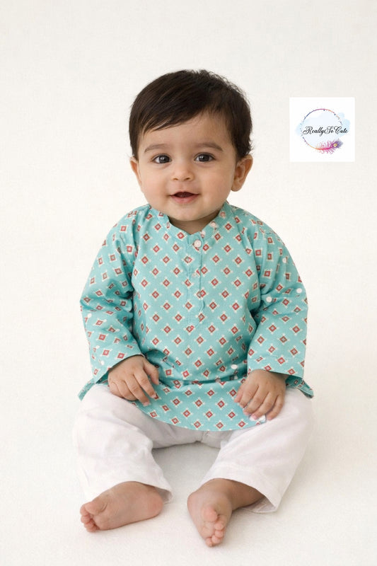 Boys  cotton kurta pajama set, infant kurta pajama