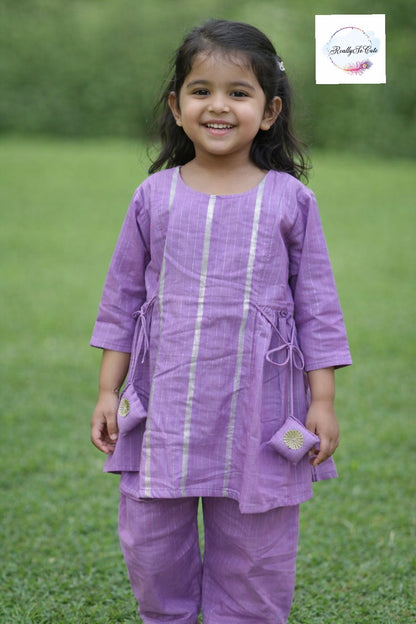 Soft cotton kurti pant co ord set