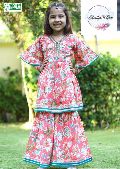Girls Cotton Salwar Kurti Suit