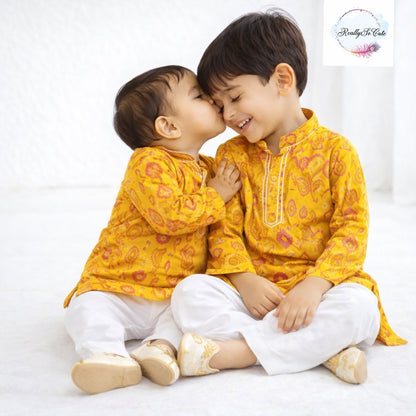 Boys Traditional Kurta Pajama Set – Festive Ethnic Wear