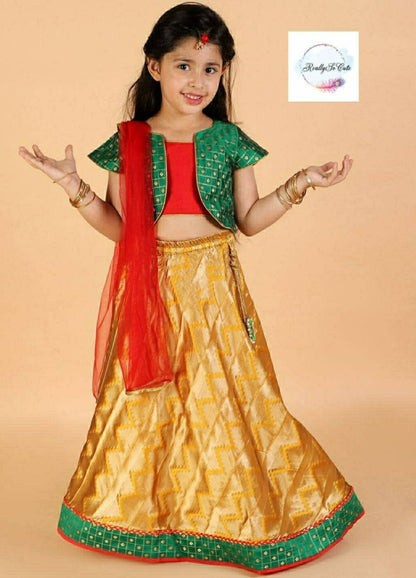 Lehanga choli, Diwali girls' ethnic wear, lehanga choli set
