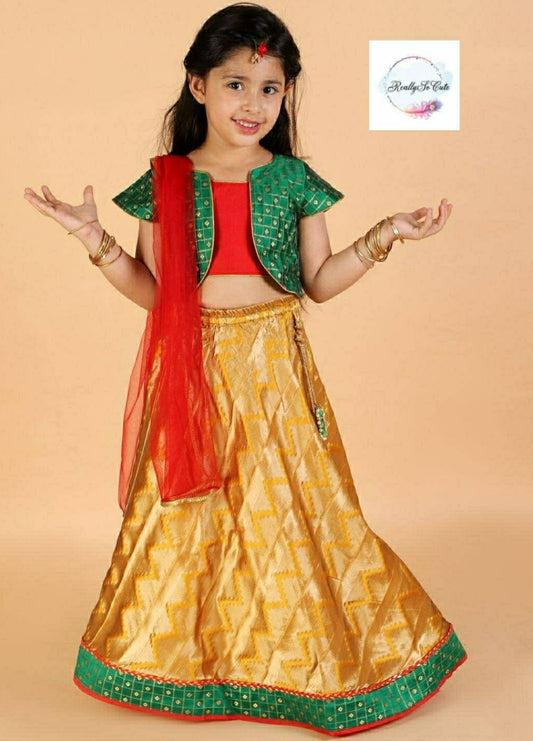 Lehanga choli, Diwali girls' ethnic wear, lehanga choli set