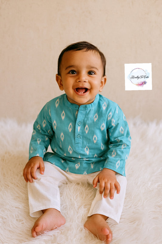 Boys  cotton kurta pajama set, infant kurta pajama