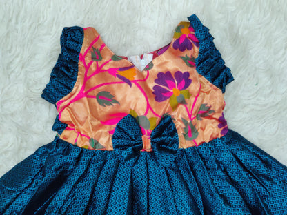 Little Giri ethnic wear, baby girls paithani dress