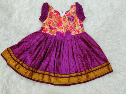 Little Giri ethnic wear, baby girls paithani dress