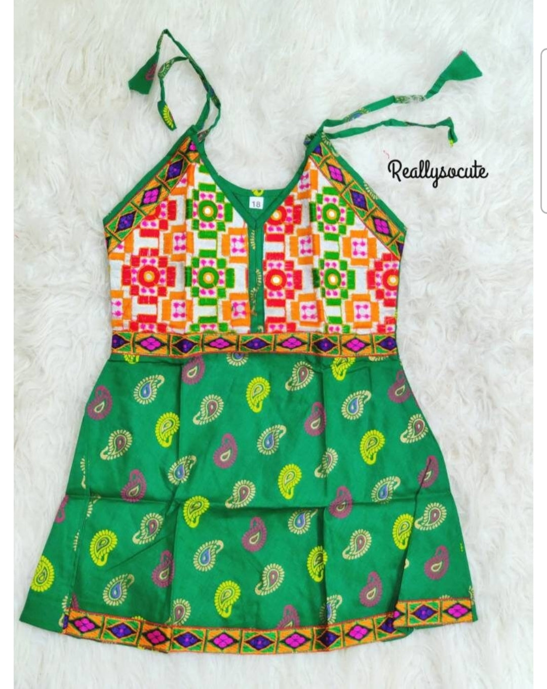 baby girls' cotton dress, infant girl ethnic wear