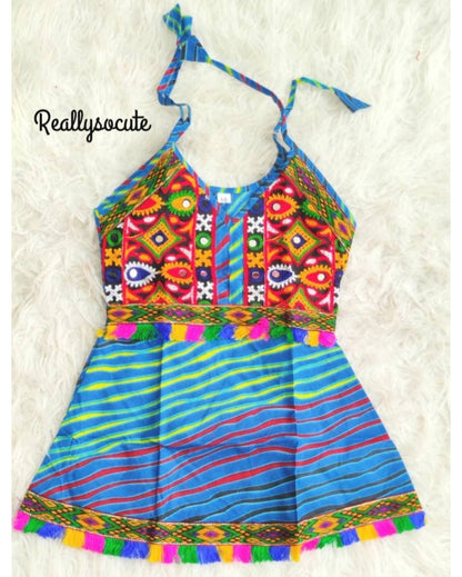 Baby girls' cotton dress, infant girl ethnic wear (12-18 months)
