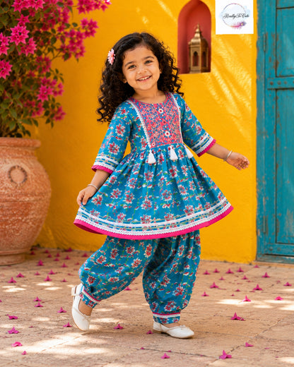Girls Cotton Salwar Kurti Suit,