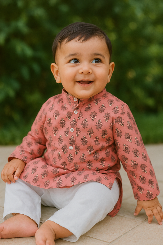 Boys  cotton kurta pajama set, infant kurta pajama